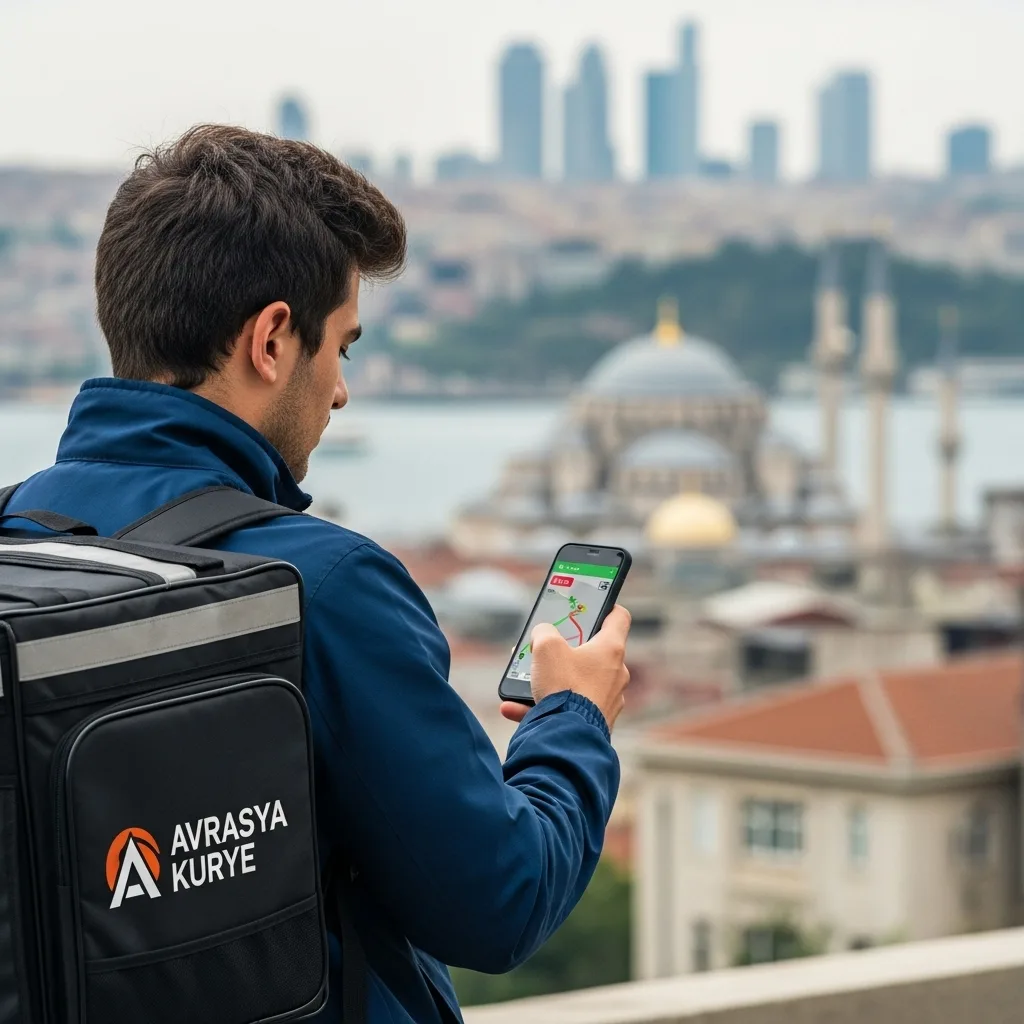 Moto kurye GPS canlı takip ekranı ile güzergâh kontrolü